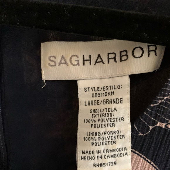 🌈 Sag Harbor Blue and Pink Floral Dress - Picture 3 of 5